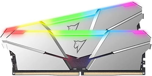 Netac Shadow RGB DDR5-4800 16 Go (8 Go x 2) C40 Silver U-DIMM 288 Broches