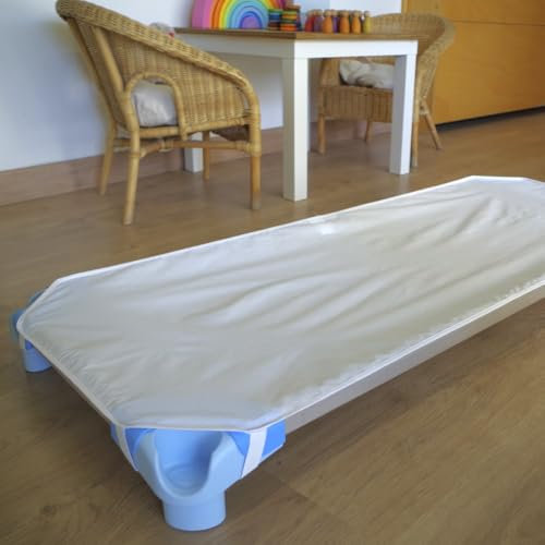 10XDIEZ Spannbettlaken Hängematte Kinderbett - Weiche Babybettwäsche (Weiß - 53x130cm)