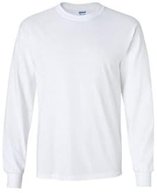 Gildan Heavy Cotton Longsleeve T Shirt, White