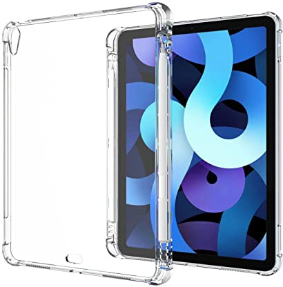 eSTUFF Memphis Shockproof Backcover for iPad Air 5/5 10.9. Clear, W128236513 (for iPad Air 5/5 10.9. Clear. Soft TPU with Pencil Slot.)