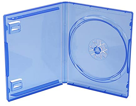 THLMT 1 Funda para Discos de CD Compatible con Sony Playstation 5, Funda de Almacenamiento de Disco de Repuesto para Fundas de Discos de Juego, Funda Protectora para un Solo Disco, Carcasa Azul