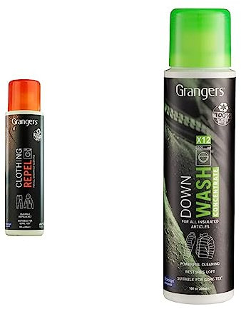 Grangers Clothing Repel | 300ml | Durable Waterproofer for all Outdoor Clothing & Down Wash | 300ml | Cleans, Refreshes and Restores the Loft and Appearance of All Down and Synthetic Down