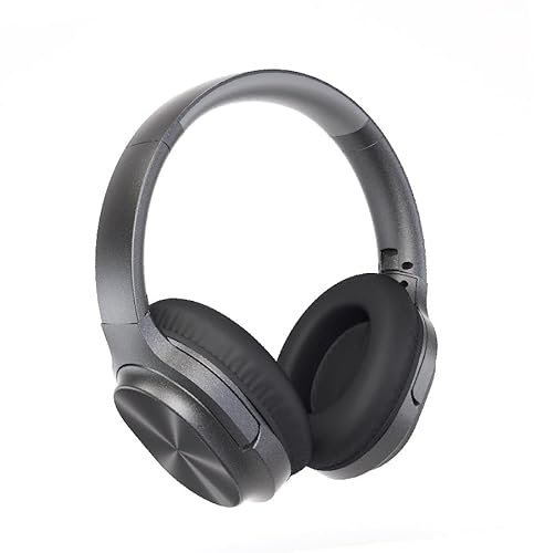YinCaiCheng Hybrid Active Noise Cancelling Headphones Over Ear,Lightweight Folding Stereo Bass Wireless Headset with Mic,Bluetooth 5.3 or 3.5mm plug cables Headphones for iPad/Travel/Tablet/PC