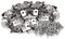 Nagoyuki 100 PCS Fence Wire Fence Clips Agricultural Fencing Mounting Clips Stainless Steel Screw Wire with Screws