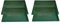 kanister-vertrieb® 4er Set: Auflagendeckel Euro-Norm Deckel passend für E1, E2, E3 Kiste mit Grundmaß 60 x 40 cm Deckel für Euroboxen rot, grau, blau, grün (Grün)