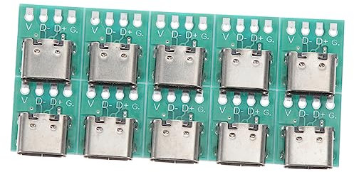 Housoutil 20pezzi Adattatore Usb c Connettore c Pcb Per Trasmissione Facile Installare Per