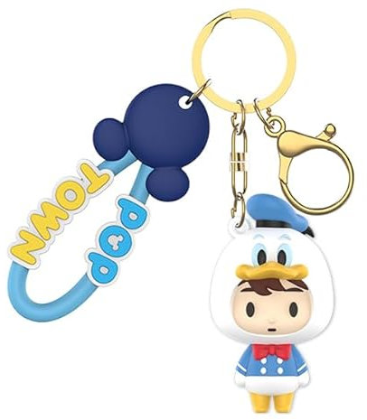 Disney Poptown-Serie Figur Schlüsselanhänger, Handschlaufe, Donald Duck, Medium