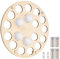 FINGERINSPIRE Golfball Display Halter Holz 19 Loch Golfball Wandhalterung Präsentationsständer Golfball Sammlungs Organizer Golfball Etui Golfball Zubehör Geschenke 30 cm Im Durchmesser