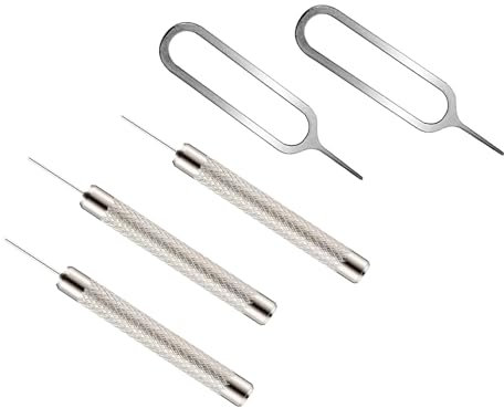 Eaglewireless 3+2 Pack Universal Sim SD Card Tray Opening Tool, Wireless Camera&Security Door Bell Reset Removal Tool Eject Pin for iPhone Google Pixel Samsung Motorola Phones (Pack of 5)