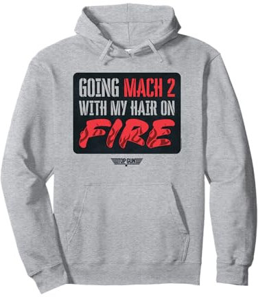 Top Gun Mach 2 Hair on Fire Felpa con Cappuccio