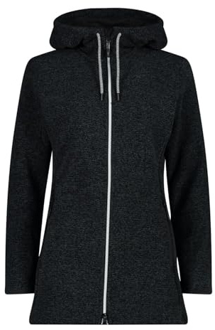 CMP, JACKET FIX HOOD, 34H2856, Basic Black, D48, Woman