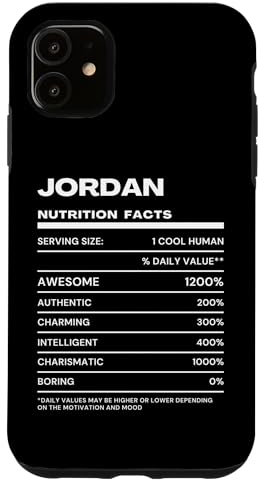 Hülle für iPhone 11 Jordan Durchschnittliche Nährwerte Name Lustig