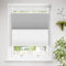 Sanfree Day Night Plissee ohne Bohren Verdunkelung Klemmfix Plissees Weiß-Grau 35x90cm(BxH) Verdunklungsplissee Thermo Plissee Klemmrollos 100% Verdunkelnd Rollos für Fenster & Tür