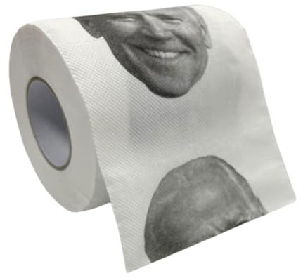 KOBONA Neuheit Donald Trump Kuss bedruckte Toilettenpapierrolle Streich Lustiges Witz Toilettenpapier Neuheit Funny Gift for Republikaner und Demokraten (G)
