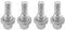 NUOSDEX Compatibile con Peugeot per 206 207 307 308 407 Bulloni Ruota Viti Mozzo Ruota Vite Pneumatico Bulloni Bloccaggio Ruota Bulloni Ruota Dadi OEM: 540567 Auto Ruota Bulloni(Four Prices)