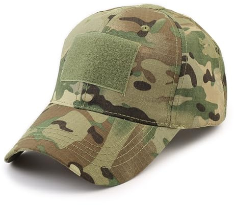 GYIOFAI Baseballkappe, Camouflage, Armee, Kostüm, taktische Mütze, Unisex, Armee, Militär, Camouflage-Kappe, für Herren und Damen, Multicam-Stil, Kappen für Jagd, Angeln, Camping, Grün