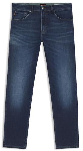 BOSS Maine Regular-fit Jeans Aus Blauem Soft-Motion-Denim