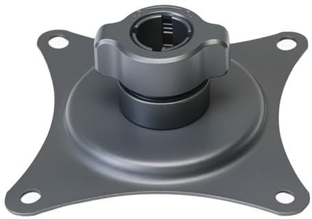 Kfwfuaee Universals 17-mm Montageadapter für tragbare Monitore mit 75-mm Lochmuster und Einstellbarer, neigbarer, Flexibler Montageplatte