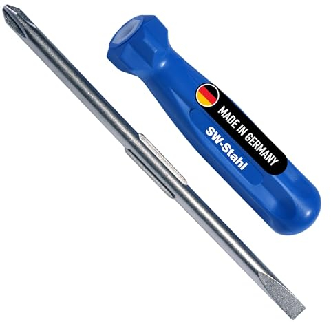 SW-Stahl 31100L Umsteck-Schraubendreher Schlitz und Kreuz, lang I Schraubendreher Set I Schraubenzieher I Feinmechaniker Schraubendreher Set I screwdriver I Werkzeug-Sets I flexibel verwendbar