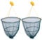 FiNeWaY@ CRAB FISH CRAYFISH LOBSTER DROP NET with BAIT CLIP & ROPE - SAFE CRABBING (SET OF 2)