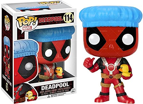 Marvel Pop! Vinyl Wackelfigur Deadpool Shower Cap & Ducky