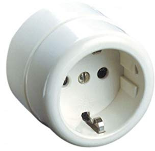 Solera 517 - Base Enchufe de Superficie Bipolar (16 A, 250 V) Color Blanco