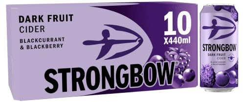 Strongbow Dark Fruit Cider Cans, 10 x 440ml