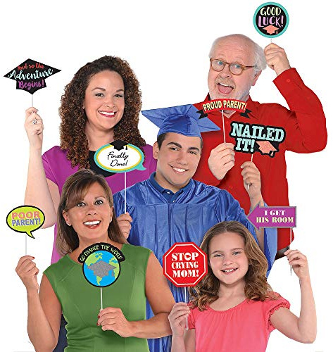 amscan Hand Held Photo Props Kit Graduation Family 13 Props