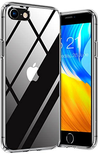 TORRAS [Sehr Dünn & 100% Clear für iPhone SE 2020 Hülle, iPhone 7/8/ SE 2022 Hülle [NO.1 Anti-Vergilbung] aus Deutsch Naturmaterialien, Ausgezeichnete Stoßfest Schutzhülle, Ultra Dünn, Crystal Clear