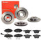 Bremsen Set Bremsscheiben Bremsbeläge Brembo vorne hinten für für VW Golf 7 - Sportsvan