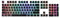 Redragon A130 Schwarze Pudding Tastenkappen, 104 Tasten Standard Doubleshot PBT Tastenkappensatz mit transluzenter Schicht für mechanische Tastatur, Cherry/OEM Profil, Englisch (US) ANSI Layout