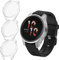 ivoler 3 Pièces Protection écran Coque pour Garmin Venu 2 45mm / Vivoactive 4 45mm, Couverture Complète Étui de Protection D'écran en TPU Souple, Clair Antichoc Anti-Rayures Protecteur Bumper Housse