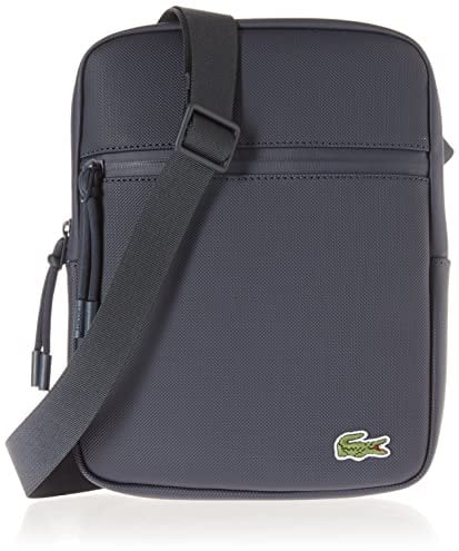 Lacoste Herren Flache Crossover-Tasche Umhängetasche, Eclipse