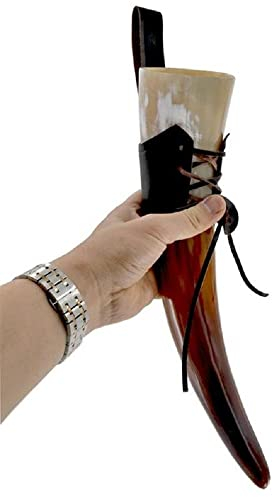 ADVIK Enterprises Chope en corne de bière fabriquée à la main avec finition lisse