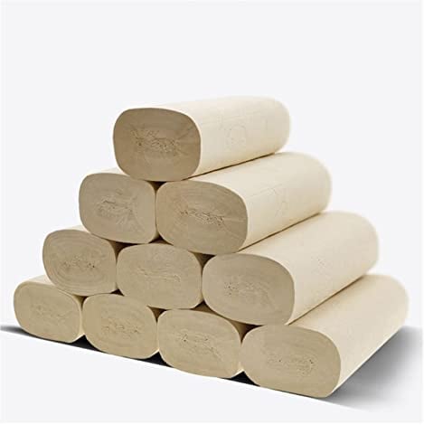 ZZSRJ Toilet Paper Towels 122 * 130mm, 4 Layers Thick, 16 Rolls Per Pack (Color : Yellow, Size : 122 * 130mm)