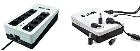 Eaton 3S 850 DIN - 3S850D - Unterbrechungsfreie Stromversorgung (USV) - 850 VA mit Überspannungsschutz 8 DIN Ausgänge & 3S Mini USV 36W 9/12/15/19 Volt DC - Ideal zum Schutz von Internet