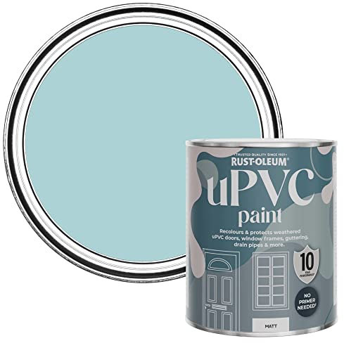 Rust-Oleum Blue uPVC Door and Window Paint in Matt Finish - Little Cyclades 750ml