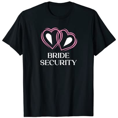 Braut Security Hochzeit Entourage kleiner Ring Bär T-Shirt