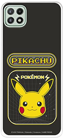 Schutzhülle für Samsung Galaxy A22 5G Offizielles Pokémon, Pikachu Videospiel zum Schutz Ihres Handys. Flexible Silikonhülle mit offizieller Pokémon-Lizenz