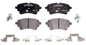 HELLA 8DB 355 040-941 Brake pad set - prepared for wear warning indicator - T2890 - for e.g. AUDI/VW
