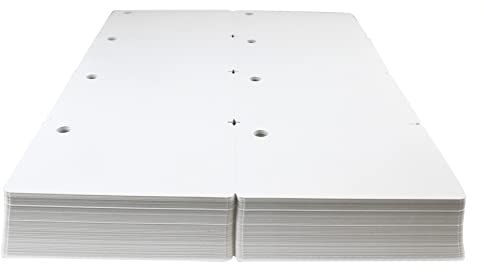 Etiketten aus PET I 8 Etiketten à A7 auf einem A4 Bogen I weiß 210x297mm I 150µm I je Etikett 1 Rundloch 5mm (300)
