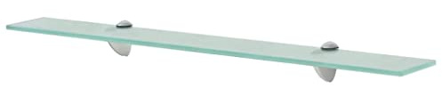 FIRBNUS Regalbrett 70x20x0,8 cm Bad Regal Regal Glas Ablagen Schwebend für Wohnzimmer Badezimmer Wandregal Glas Transparent Gehärtetes Sicherheitsglas Glasplatte Tisch