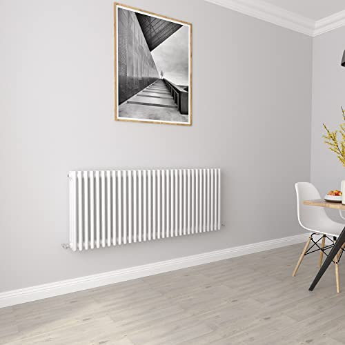 White radiators Horizontal 3 Column Rads Cast Iron Style Central Heating radiators for Bathroom,Living Room and Kitchen 600x1460mm