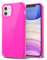 Svanove Étui Transparent en Silicone TPU Souple pouriPhone 11, avec Protection Anti-Choc et pour la Caméra, Rose Fluo