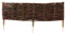 Beetbegrenzaung – Beeteinfassung Größe 100 x 30 cm – Weidenzaun – Weide Beetzaun zum Einschlagen in den Boden – Palisade zur Abtrennung von Blumenbeetwegen und Gartenbeeten