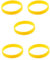 Bsowte 5X Moda Gomma Silicone Elasticità Wristband Wristband Bracciale Bracciale Bangle Giallo 750135573