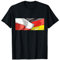 Flagge von Polen und Deutschland als Wappen Deutsch Polen T-Shirt