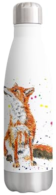 Vixar Fox wildlife Animals Watercolour Bottle double Wall insulated Stainless steel sport Drinks 500ml