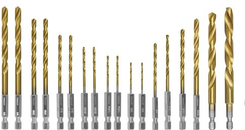 48-89-4680 18-Piece for Milwaukee Shockwave Impact Duty Thunderbolt Titanium Drill Bit Set