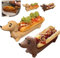 Bandeja de perro salchicha, divertida bandeja para servir sushi con perritos calientes, plato de comida para dulces, plato de cena para cachorros, decoración del hogar, bandeja reutilizable para